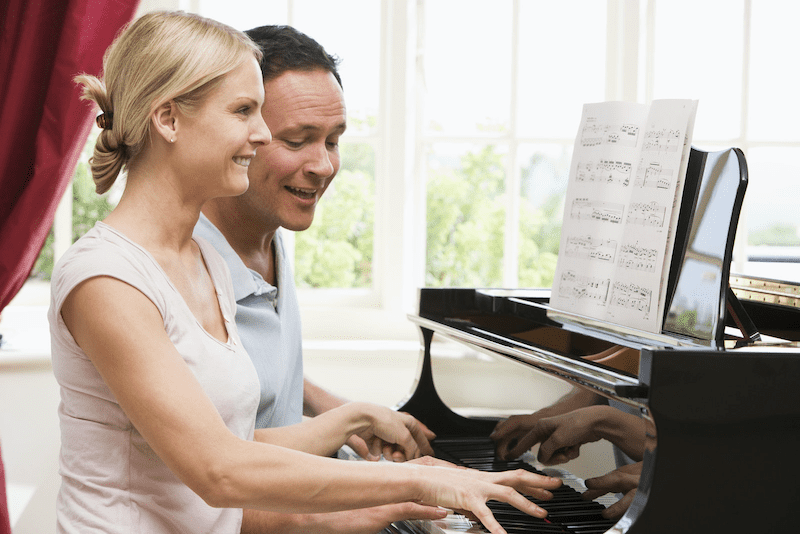 You're never too old to learn how to play the piano!